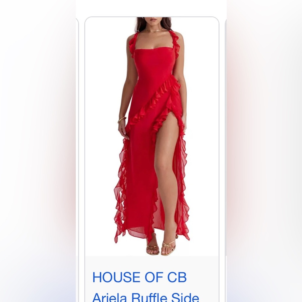 Red ariella house of cb dress